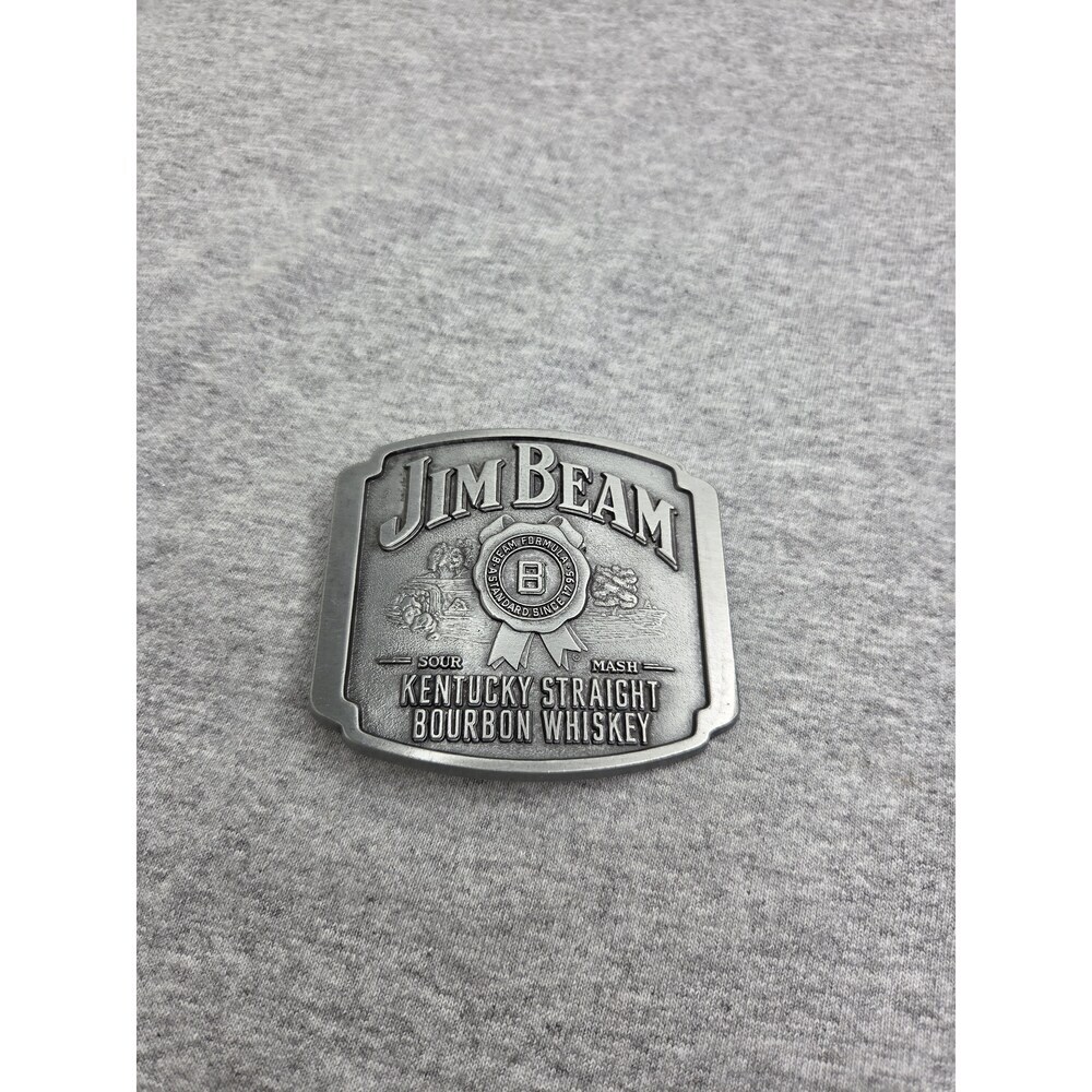 Vintage Jim Beam Kentucky Straight Bourbon Whiskey Belt Buckle